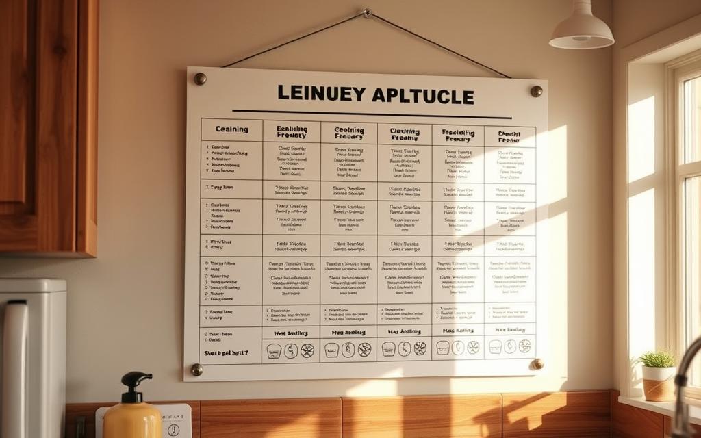 appliance cleaning schedule