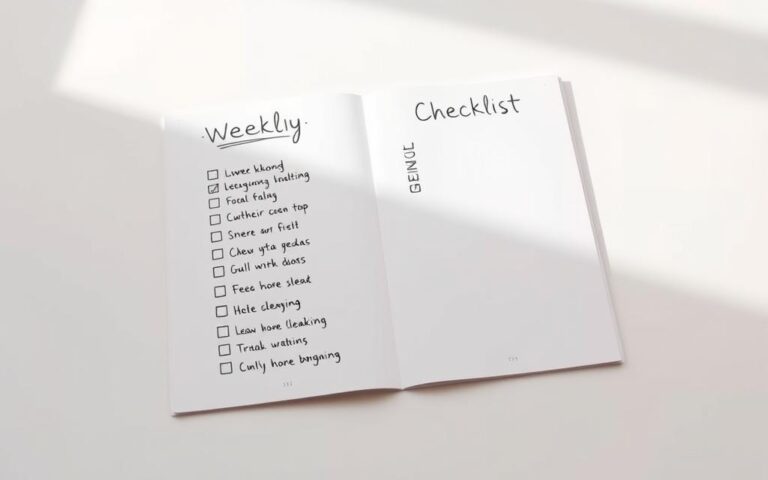 weekly cleaning checklist