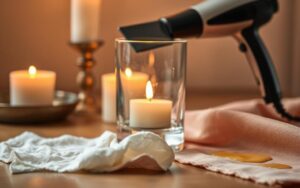 candle wax removal