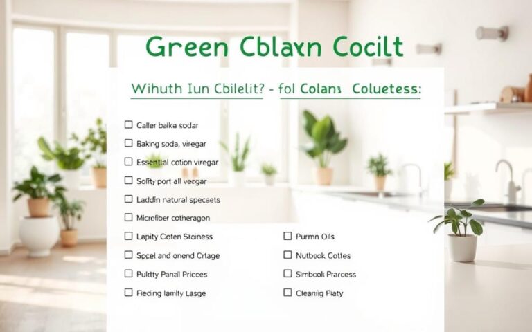 green cleaning checklist