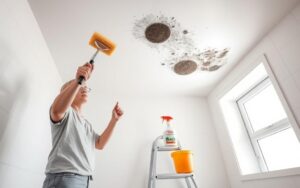best way to remove mold from bathroom ceiling
