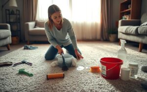 how to clean carpets without vacuum cleaner