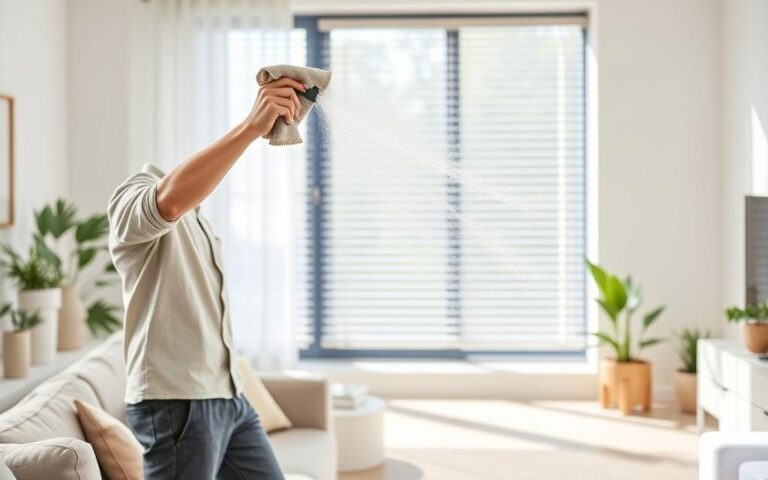 how to clean dusty blinds quickly