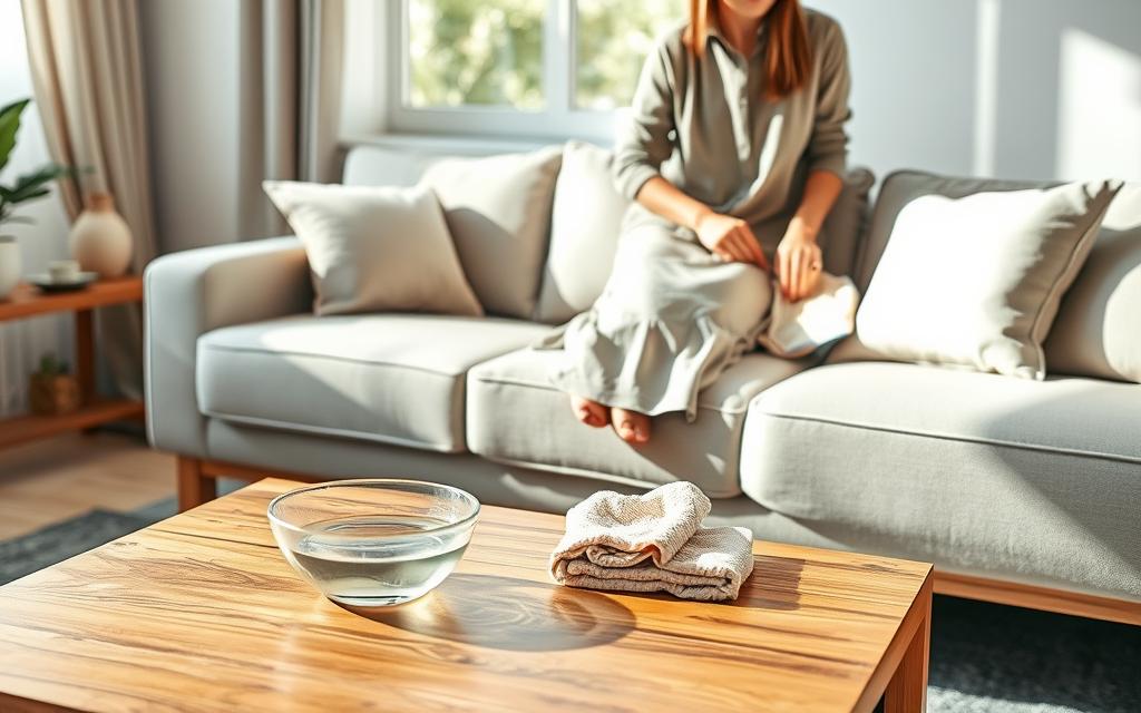 how to clean sofa fabric without machine