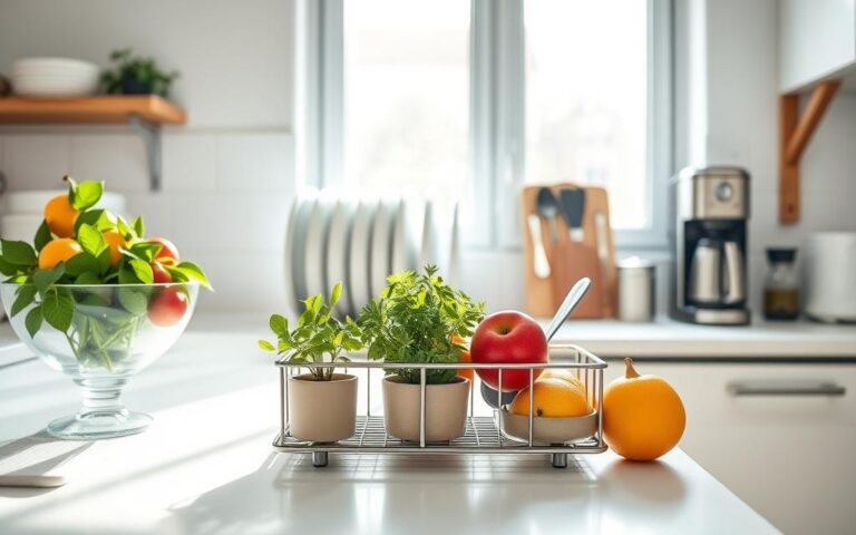 how to declutter kitchen countertops fast