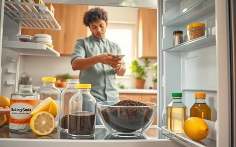 how to remove bad smell from fridge naturally